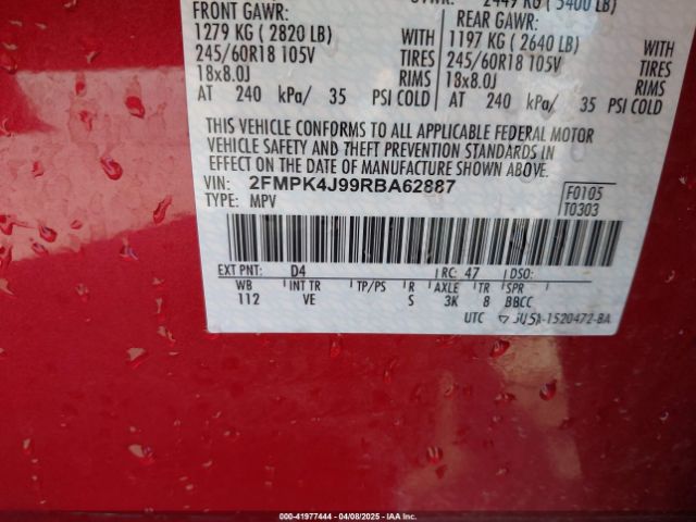2024 FORD EDGE 2FMPK4J99RBA62887 Photo 8