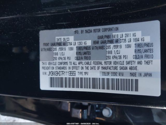 JM3KKBHD7R1119569 Mazda Cx-90 3.3 Turbo Preferred