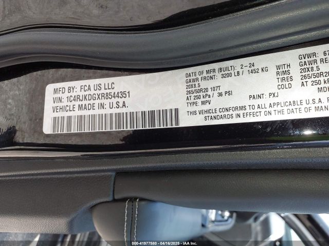 2024 JEEP GRAND CHEROKEE L 1C4RJKDGXR8544351 Photo 8