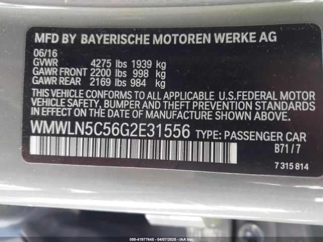 WMWLN5C56G2E31556 Mini Clubman Cooper