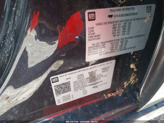 3GTUUDED8NG676255 GMC Sierra 1500 4wd  Short Box Slt
