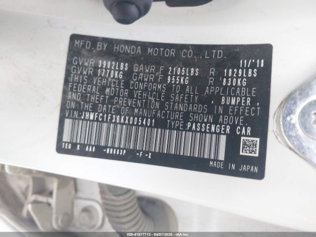 JHMFC1F36KX005401 Honda CIVIC EX