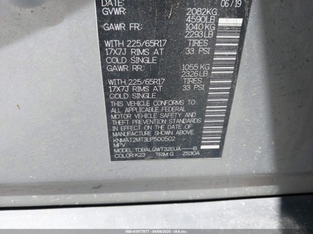 KNMAT2MT3LP500502 Nissan Rogue Sv Fwd