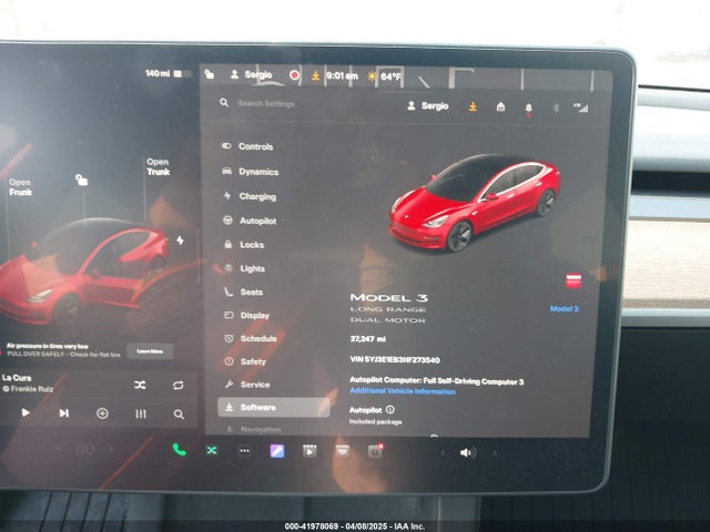 2022 TESLA MODEL 3 5YJ3E1EB3NF273540 Photo 6