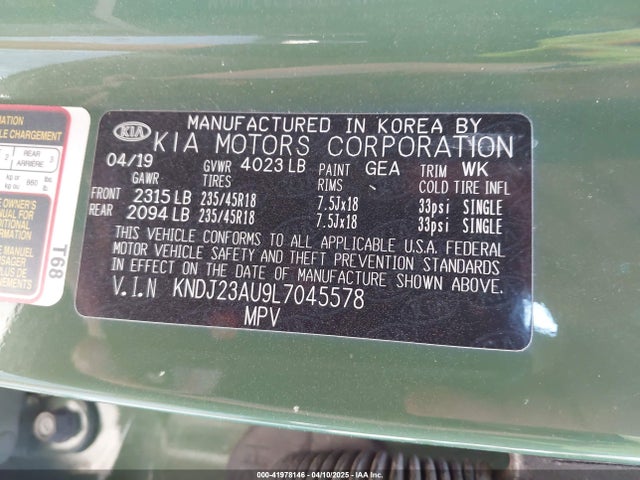KNDJ23AU9L7045578 KIA Soul X-line
