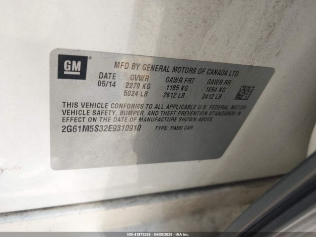 2G61M5S32E9310910 Cadillac XTS LUXURY
