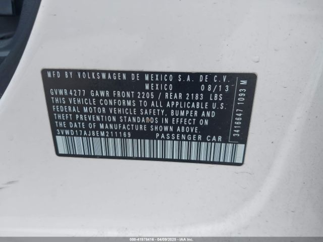 3VWD17AJ8EM211169 Volkswagen Jetta 1.8t Se