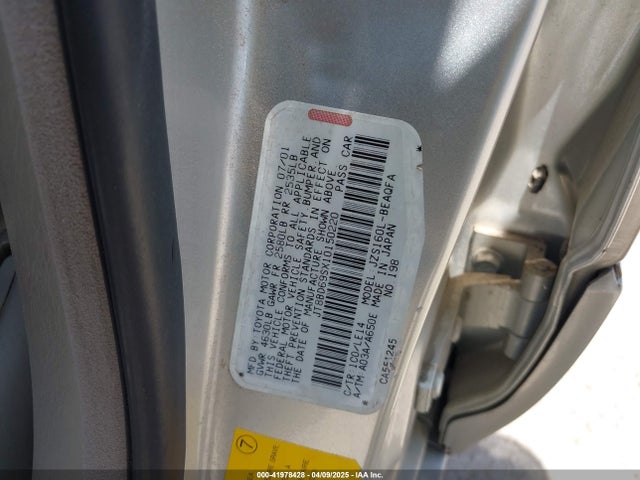 Продажа на аукционе авто 2001 Lexus Gs 300, vin: JT8BD69SX10150220, номер лота: 41978428