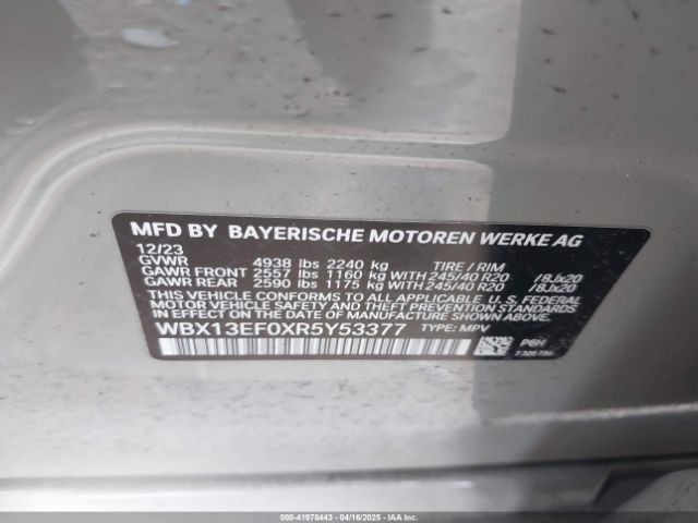 WBX13EF0XR5Y53377 BMW X1 M35i