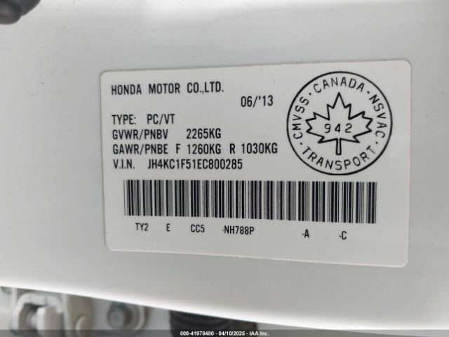 JH4KC1F51EC800285 Acura RLX
