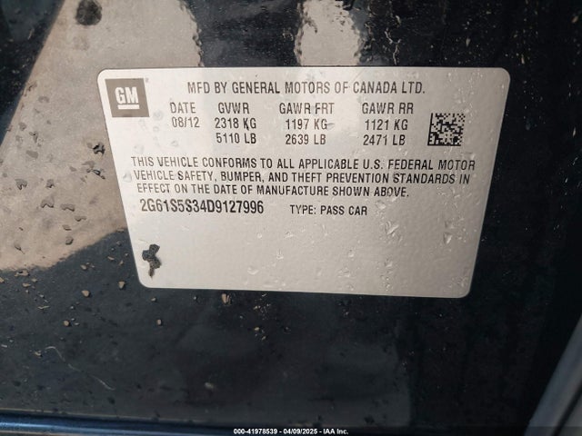 2013 CADILLAC XTS 2G61S5S34D9127996 Photo 8