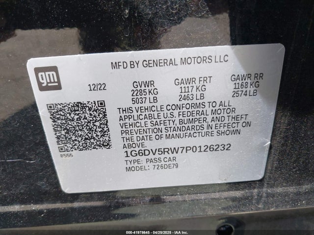 Cadillac lgy 2023 1G6DV5RW7P0126232 Image 8