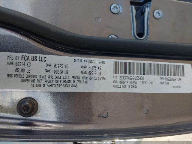 2C3CCAAG2GH295456 Chrysler 300 Limited