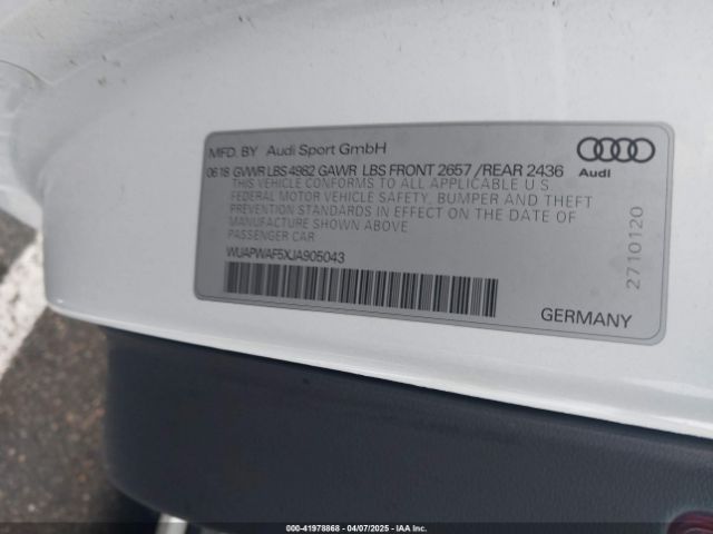 2018 AUDI RS 5 WUAPWAF5XJA905043 Photo 8