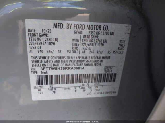 3FTTW8H39RRA06854 Ford 2024