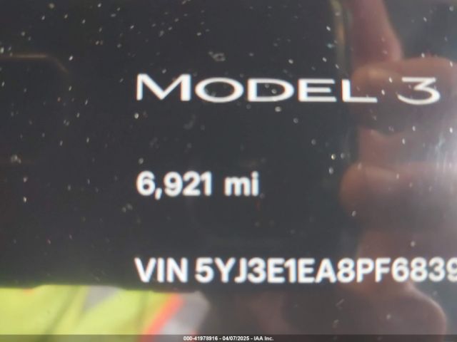 5YJ3E1EA8PF683972 Tesla Model 3 Rear-wheel Drive