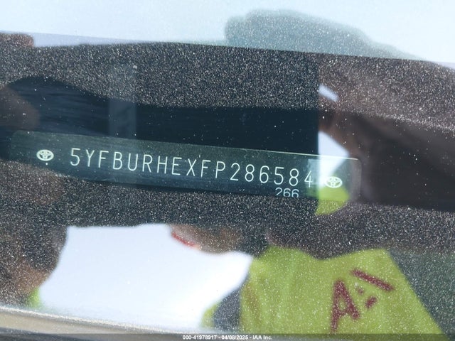 5YFBURHEXFP286584 Toyota Corolla S Plus