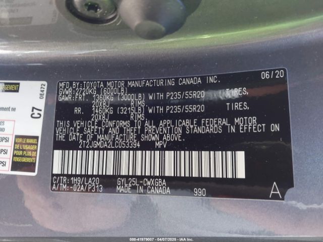 2020 LEXUS RX 450H 2T2JGMDA2LC053394 Photo 8