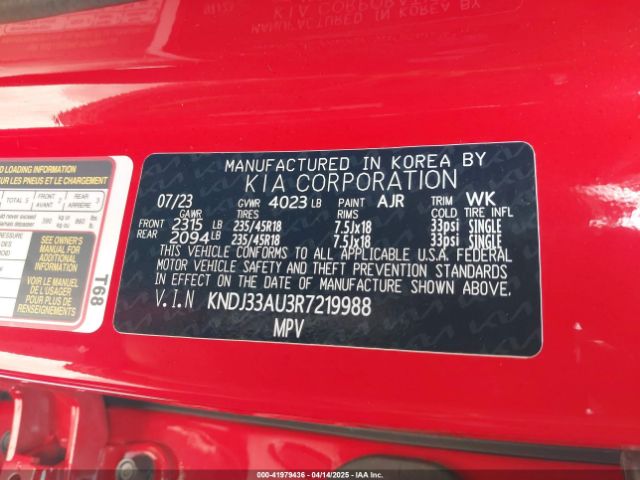 KNDJ33AU3R7219988 KIA SOUL EX