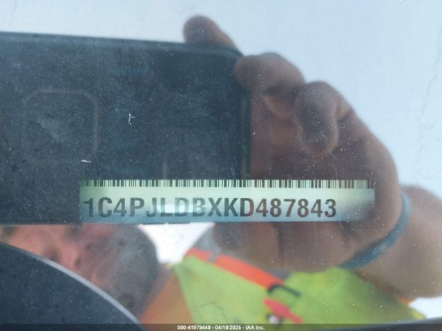 1C4PJLDBXKD487843 Jeep Cherokee Limited Fwd
