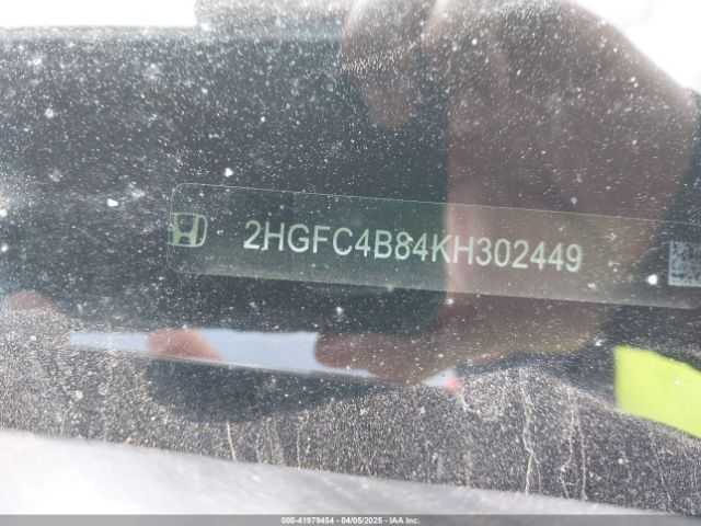 2HGFC4B84KH302449 Honda Civic Sport