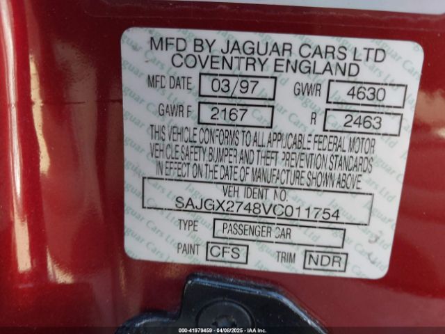 1997 JAGUAR XK8 SAJGX2748VC011754 Photo 8