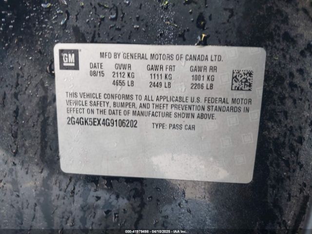 2G4GK5EX4G9106202 Buick Regal Turbo