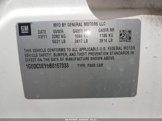 2011 CADILLAC CTS 1G6DC5EY6B0157333 Photo 8