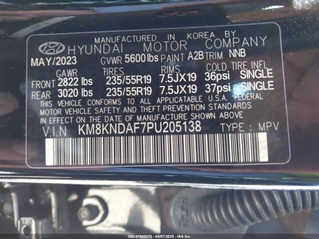 KM8KNDAF7PU205138 Hyundai Ioniq 5 Sel