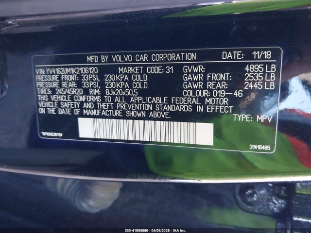 YV4162UM1K2106120 Volvo b4204t (mp)