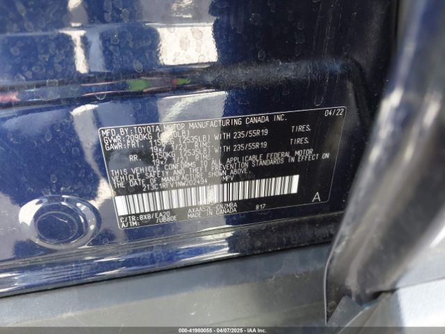 2T3C1RFV1NW202494 Toyota Rav4 Xle Premium