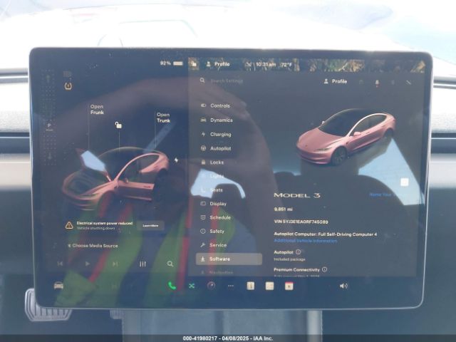 5YJ3E1EA0RF745089 Tesla Model 3 Long Range Dual Motor All-wheel Drive/rear-wheel Drive
