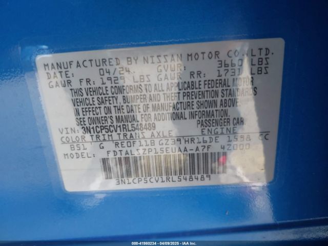 2024 NISSAN KICKS 3N1CP5CV1RL548489 Photo 8