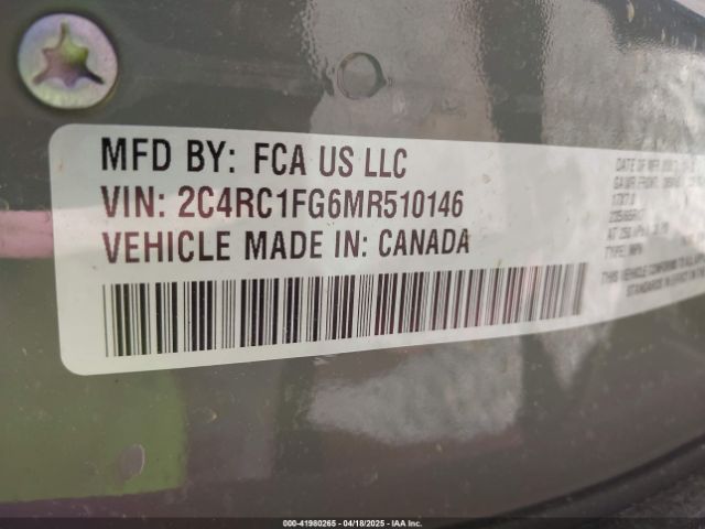2021 CHRYSLER PACIFICA 2C4RC1FG6MR510146 Photo 8