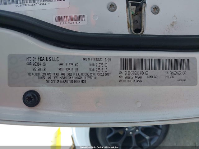 2C3CCABG1KH654366 Chrysler 300 300s