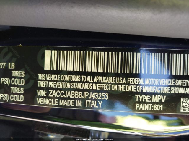 ZACCJABB8JPJ43253 Jeep Renegade Latitude Fwd