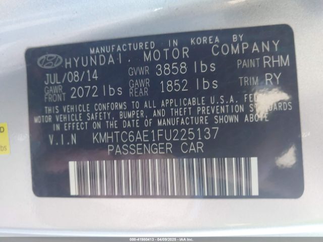 KMHTC6AE1FU225137 Hyundai Veloster Turbo