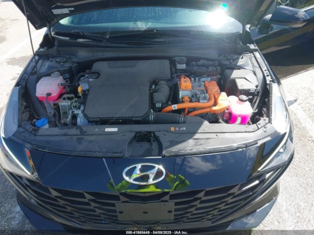 KMHLM4AJ5PU085836 Hyundai Elantra Hybrid Blue