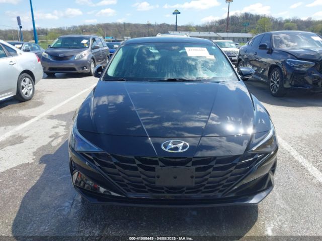 KMHLM4AJ5PU085836 Hyundai Elantra Hybrid Blue