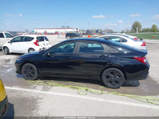 KMHLM4AJ5PU085836 Hyundai Elantra Hybrid Blue