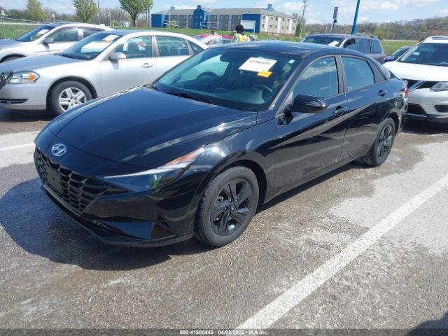 KMHLM4AJ5PU085836 Hyundai Elantra Hybrid Blue