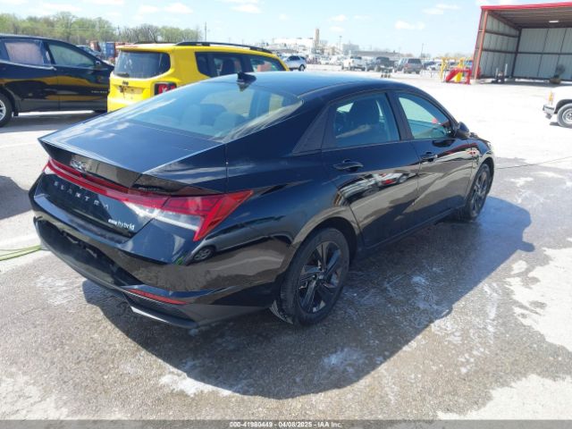 KMHLM4AJ5PU085836 Hyundai Elantra Hybrid Blue
