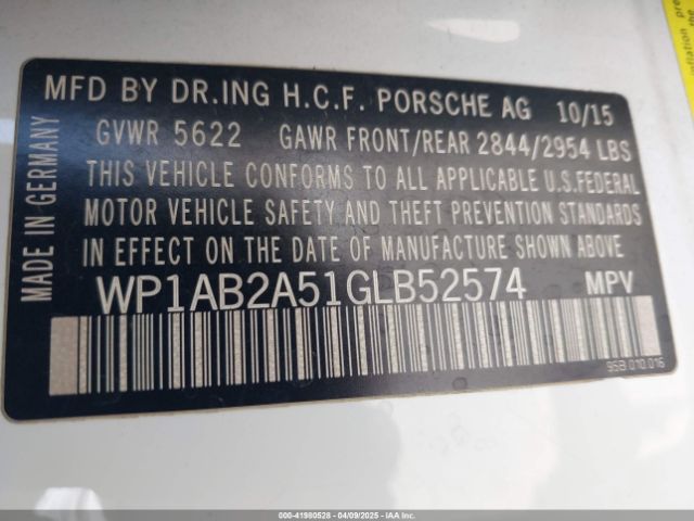 2016 PORSCHE MACAN WP1AB2A51GLB52574 Photo 8