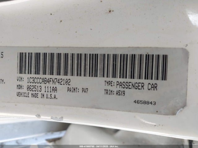 Chrysler 200 Limited 2015 1C3CCCAB4FN742102 Image 9