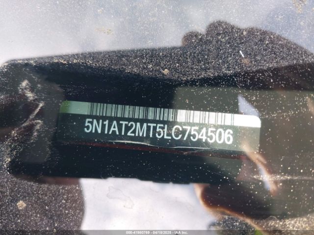 5N1AT2MT5LC754506 Nissan Rogue Sv Fwd
