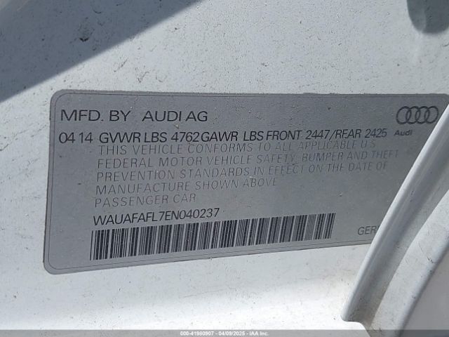 WAUAFAFL7EN040237 Audi A4 2.0t Premium