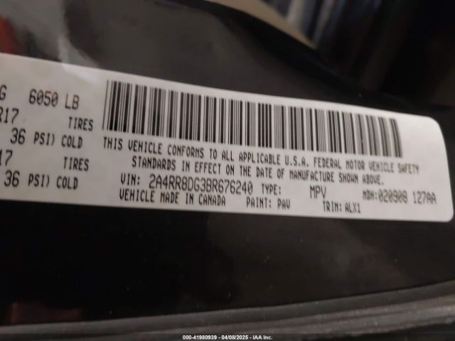 2011 CHRYSLER TOWN & COUNTRY 2A4RR8DG3BR676240 Photo 8