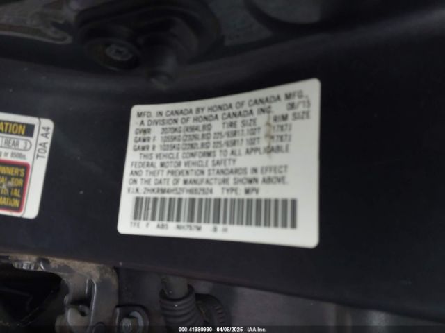 2HKRM4H52FH692924 Honda CR-V EX