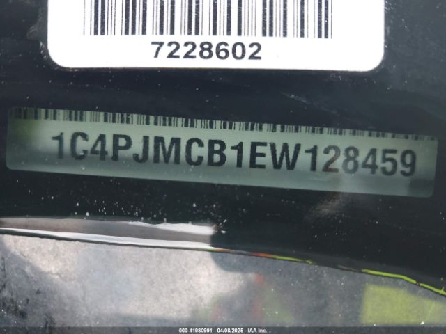 1C4PJMCB1EW128459 Jeep Cherokee Latitude