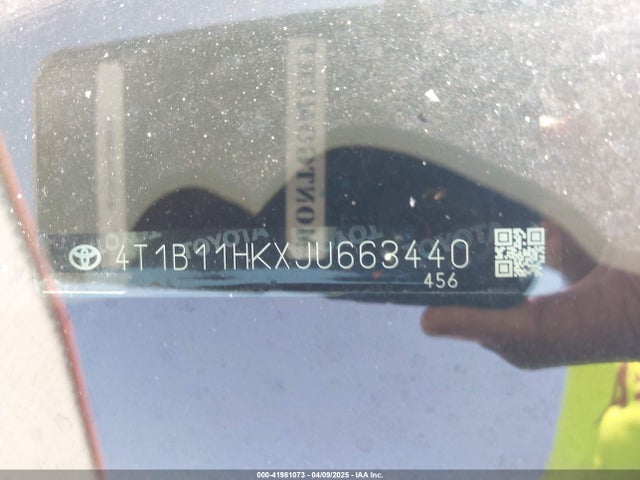 4T1B11HKXJU663440 Toyota CAMRY SE